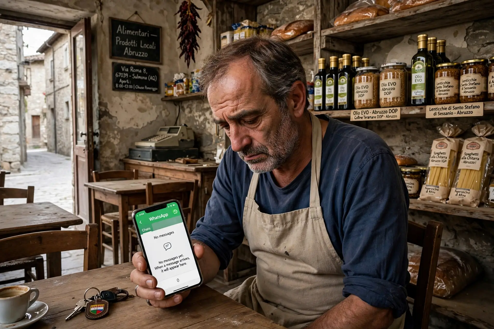 Ristorante in Val Vibrata senza bottone WhatsApp per prenotazioni